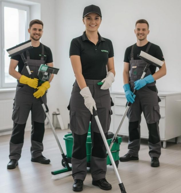 the cleaning team